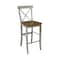 International Concepts X-back BarHeight Stool, 30" Seat Height, Hickory/Stone S41-6133 - alternate 7